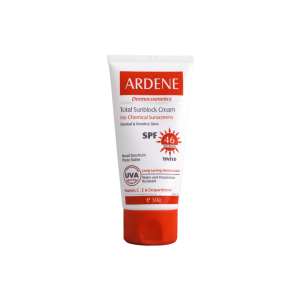 کرم ضد آفتاب رنگی SPF60 فاقد جاذب های شیمیایی آردن مناسب پوست های خشک و حساس 50 گرم