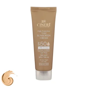 کرم ضد آفتاب رنگی SPF50 سینره 50 میلی لیتر