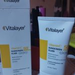 فلوئید ضد آفتاب SPF50 حاوی ویتامین C ویتالیر 50 میلی لیتر