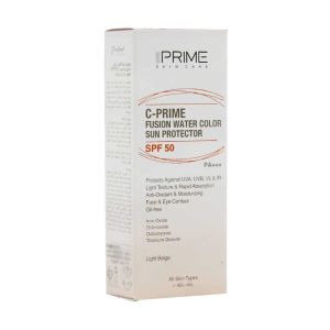 فلوئید ضد آفتاب SPF50 فیوژن واتر پرایم حاوی ویتامین C حجم 40 میلی لیتر