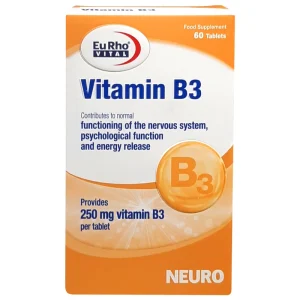 قرص ویتامین B3 250 میلی گرم یوروویتال 60 عدد